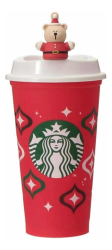 Vaso Starbucks Con Stopper Santa Claus Japón