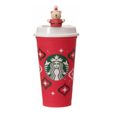 Vaso Starbucks Con Stopper Santa Claus Japón