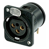 Conector Neutrik Hembra Xlr Con Seguro De Pestillo Nc3fdme-h