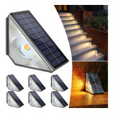 Luces Solares Led Para Escalones Ip67 Blanco Cálido Paquete