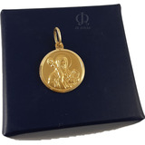 Medalla Religiosa San Benito Grande En Oro 18k  Jr