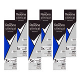 Kit Com 6 Desodorante Aerosol Rexona Clinical Proteção 150ml