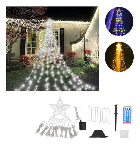  Decoração De Jardim De Natal Com Luzes Solares Led