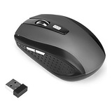 Mouse Inalambrico 1600dpi Ajustable 2 Botones Lateral Gamer 