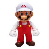 Figura Mario Bros Articulado Fuego 12.5 Cms Flor Calidad