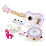 Woodenedu Guitarra Infantil Para Ninas, Instrumentos Musical