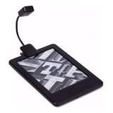 Luz Led Clip Para Kindle/kobo/lev - Grátis 2 Baterias- Preto