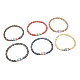 Pulsera Lgbt Pride, 6 Piezas, De Acero Inoxidable, Trenzada