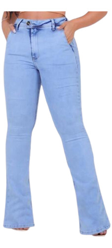 Calça Miller Original Flayr Cor Azul Claro Bolso Faca