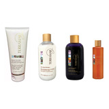 Oleo Shampoo+matizador+mascarilla+oleo 120 Ml Terramar 4pzas