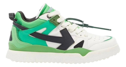 Sneakers Off White Sponge Mid - Green-green