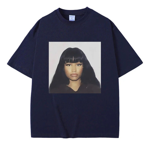 Camiseta Neutra De Algodón Estampado De Rapero Nicki Minaj