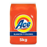 Detergente Polvo Ace Limpieza Completa Blancos Y Colores 5kg