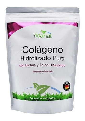 Colageno Hidrolizado Puro Biotina Y Acido Hialurónico 300gr