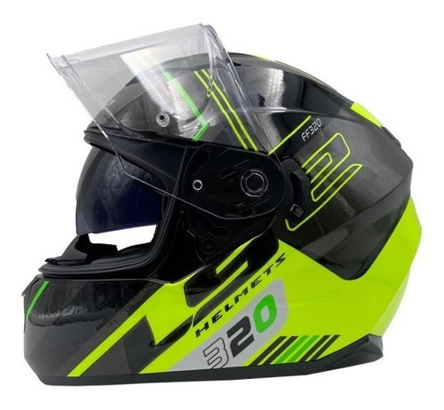 Casco Moto Integral Ls2 320 Stream Evo Sche Doble Visor