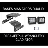 Bases Mas Faros Led Dually Para Jeep Wrangler 2018 Al 2023