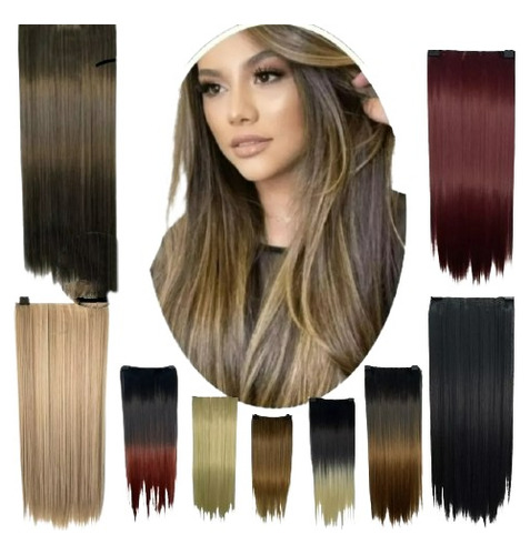 Cabelo Aplique Tic Tac Orgânico Ondulado Ou Liso 70 Cm+brin