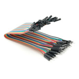 Pack 40 Cables Para Protoboard Macho Hembra 10 Cm Coopertec