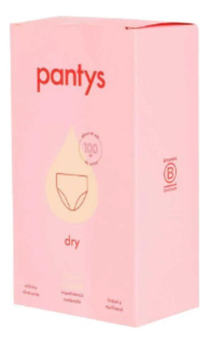 Calcinha Absorvente Incontinência Pantys Dry Cor Preta G