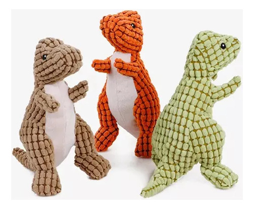 3 Unidades Indestructibles Robust Dino, Perros Brinquedos