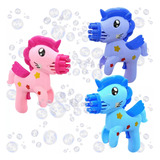 Burbujero Pony Eléctrico Fiesta De Burbujas Juguete Pistola