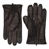 Guantes De Cuero Para Hombre Frye, Piel De Venado Negra, Med