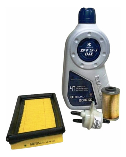 Kit Aceite Bajaj Mineral 1,2 Lts. Y Filtros Orig. Ns200 Y...