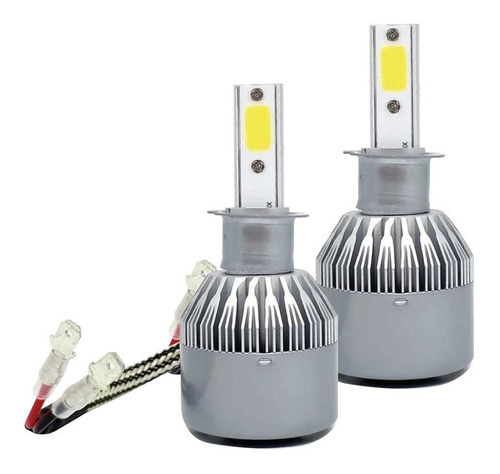 Par De Lâmpada Super Led Farol Carro 6000k 4800lumen Branca 