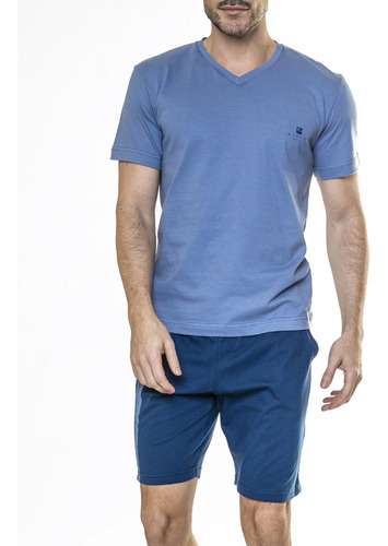 Pijama Eyelit Mod 1927 Hombre Escote V C/estampa Verano