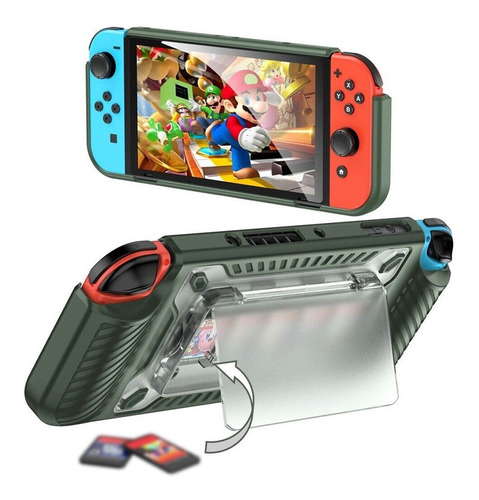 Funda Protector Carcasa Nintendo Switch Verde Oled