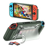 Funda Protector Carcasa Nintendo Switch Oled Verde
