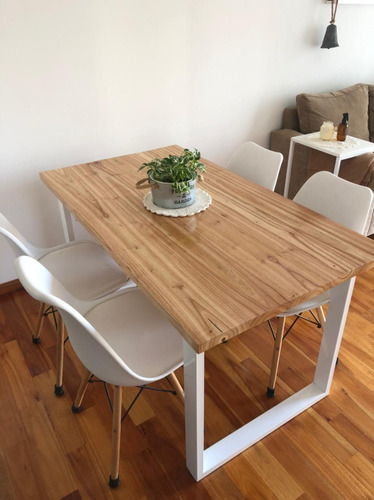 Mesa Malcom De Comedor Estilo Industrial Madera Paraiso 160