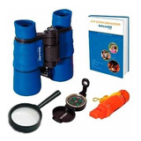 Kit Explorador Galileo Binocular Silbato Espejo Brújula Lupa