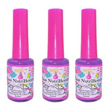 3 Esmalte Base Nutri Bomba Fortalecedora De Unhas - Cor Transparente