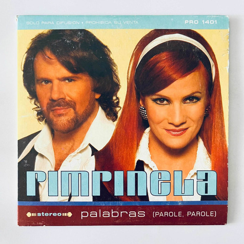 Pimpinela - Palabras (parole Parole) Cd Single Nuevo