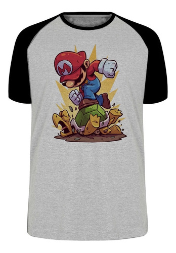 Camiseta Blusa Plus Size Mini Mario Bros Super Game Nintendo