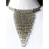 Collar Triangulo Chainmaille Hecho A Mano. Ver Fotos Video