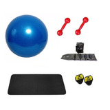 Kit Ginastica Com Bola Suíça Para Pilates E Acessórios Fit