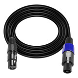 Conector De Audio Speakon A Xlr Macho A Hembra, 3 Pines