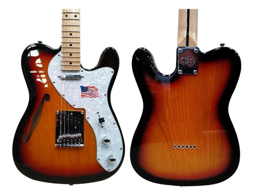 Guitarra Sx Telecaster Hollow Body Tl Vintage Ash Stlh 3ts