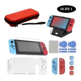 Para Nintendo Conmutador 16 En 1 Kit Accesorios Carcasa