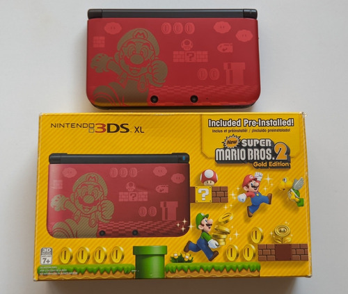 Nintendo 3ds Xl Edición Super Mario Gold 