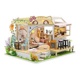 Casa De Muñecas En Miniatura Cutebee Con Muebles