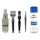 Kit 3 Pincel Antiestático P/ Limpeza Pc Placa Ar Comprimido
