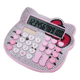 Calculadora Hello Kitty Murano Brillos Mujer Juvenil 12 Dig