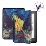 Capinha Com Estampa Para Kindle 11ª Geração C2v2l3 + Caneta