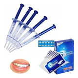 Blanqueador Dental Whitening Oral Gel + 7 Pares Tiras Blanqu