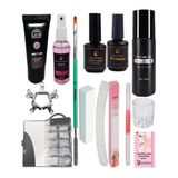 Kit Polygel Gel Molde F1+pimer+top Coat+ Monomer