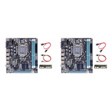 2 Placas Base H61, Cable De Conmutación Y Deflector Lga1155