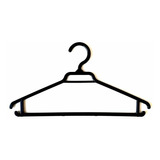 Colgadores Pvf Plásticos Colgador Negro Para Camisas Pack  De 80 Unidades Color Negro